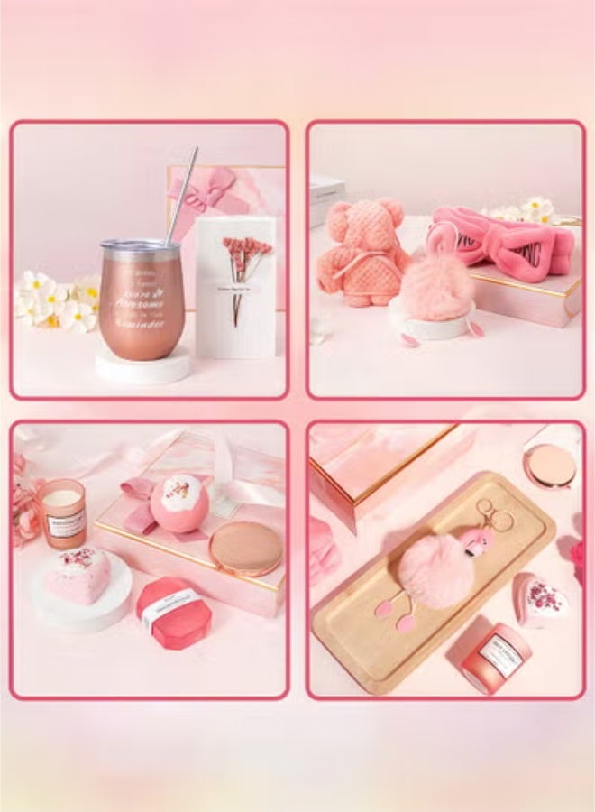 fantasize Gift Box for Women - Best Gifts for Birthday, Wedding, and Special Occasions Combined materials Pink 21x9.5x21 cm - Image 5